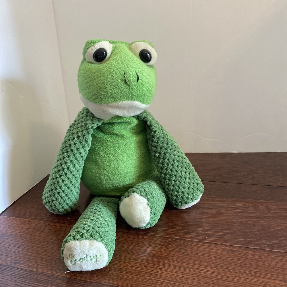 Scentsy Buddy 2010 RIBBERT the Green Frog 16" Plush No Scent Pack